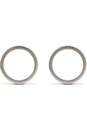 Maison Margiela Numerical hoop-øreringe med indgraveret logo