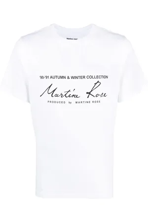 MARTINE ROSE T-shirt med logotryk