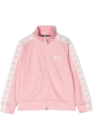 Golden Goose Træningsjakke i jersey med logotryk