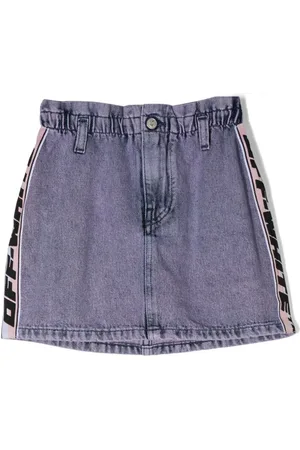OFF-WHITE Denimnederdel med logostribe