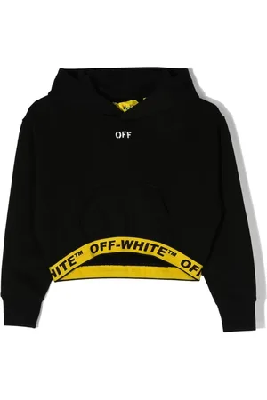 OFF-WHITE Cropped hættetrøje med logobånd