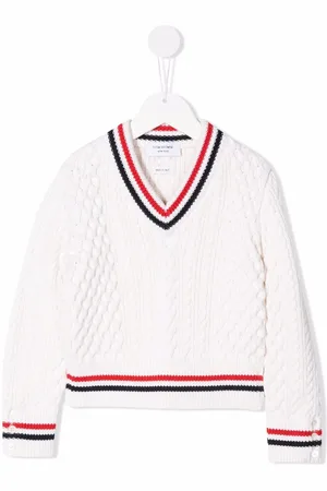 Thom Browne RWB Cricket Cable-sweater