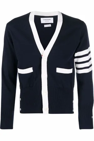 Thom Browne Cardigan med 4-Bar-detalje