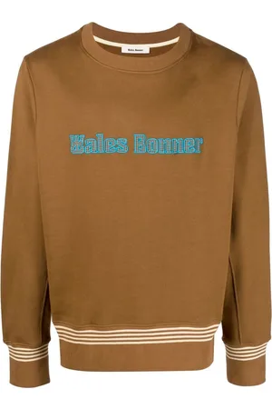WALES BONNER Sweatshirt med broderet logo og rund hals