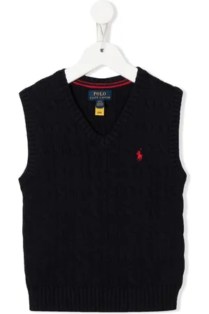 Ralph Lauren Strikket vest med broderet pony