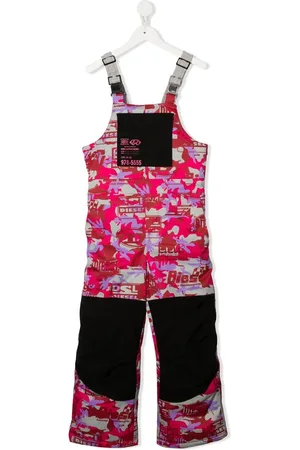 Diesel Ski-jumpsuit med kamuflagetryk og logo