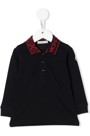 Moncler Langærmet polo med logomærke
