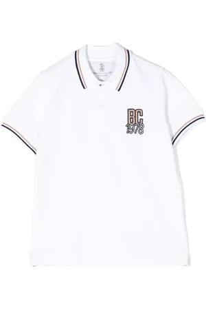 Brunello Cucinelli Polo med broderet logo