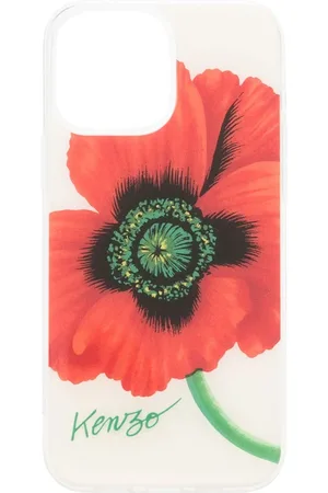 Kenzo IPhone 13 Max Pro cover med valmuetryk