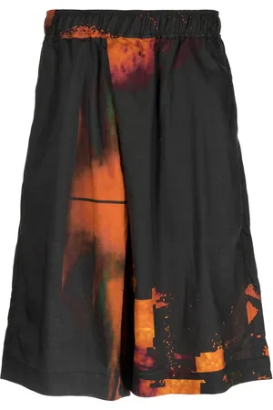 JULIUS Bermuda-shorts med batiktryk