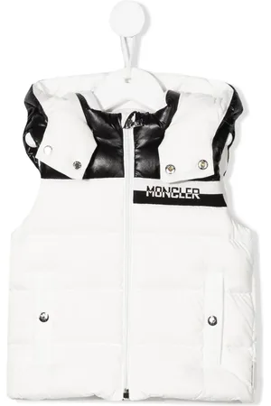 Moncler Vest med logotryk og hætte