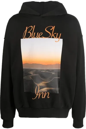 BLUE SKY INN Hættetrøje i bomuld med logo