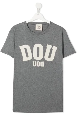 DOUUOD KIDS T-shirt med logotryk