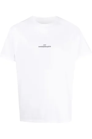 Maison Margiela T-shirt med forvredet logo