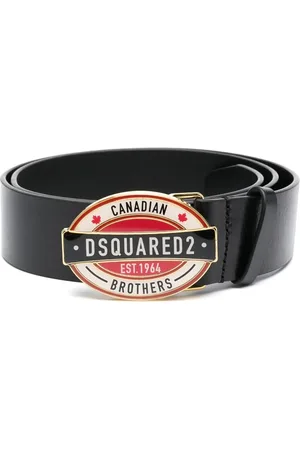 Dsquared2 Læderbælte med logospænde