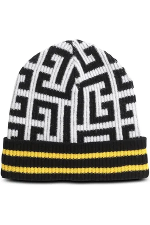 Balmain Mænd Huer - Strikket hue med monogram