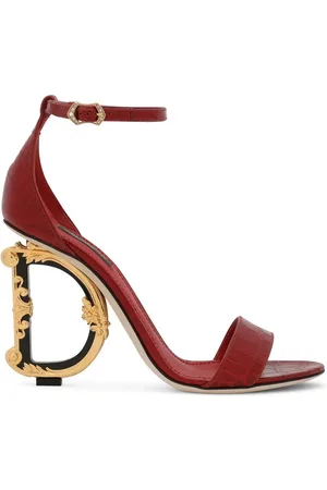 Dolce & Gabbana 105mm Baroque DG lædersandaler