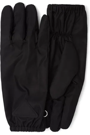 Prada Re-Nylon handsker med trekantet logo