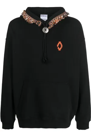 MARCELO BURLON Hættetrøje med frynsekant