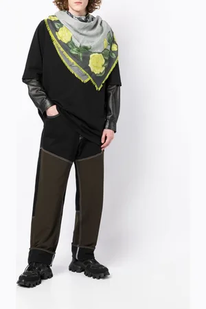 Givenchy Strikket tørklæde med blomstertryk