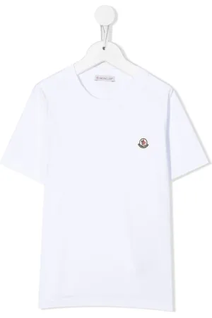Moncler Kortærmet T-shirt med logomærke