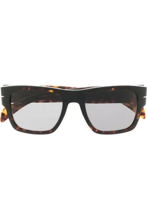 DB EYEWEAR BY DAVID BECKHAM Firkantede solbriller med skildpaddeeffekt