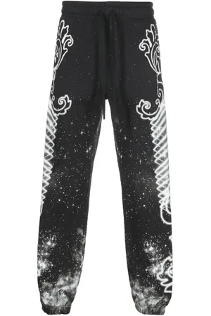 VERSACE Joggingbukser med galaxy-tryk