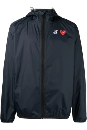 Comme des Garçons X K-Way jakke med hætte og lynlås