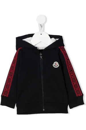 Moncler Hættetrøje med lynlås og logomærke