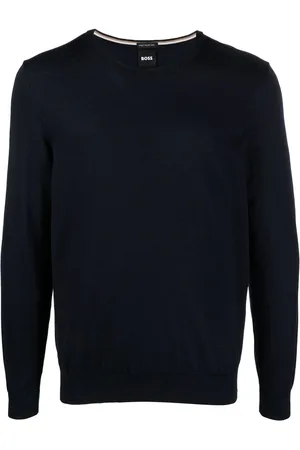 HUGO BOSS Pullover-sweater med rund hals