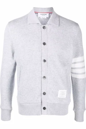 Thom Browne 4-Bar-cardigan i vaffelstrik
