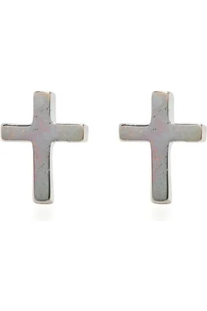 Stolen Girlfriends Club Stolen Cross øreringe i sterlingsølv