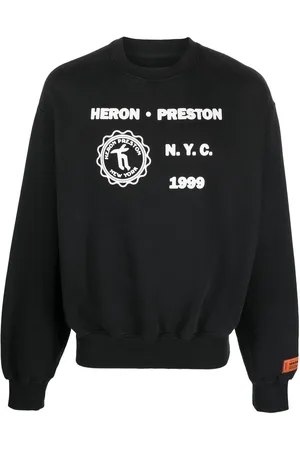 Heron Preston Sweatshirt med Medieval hejretryk