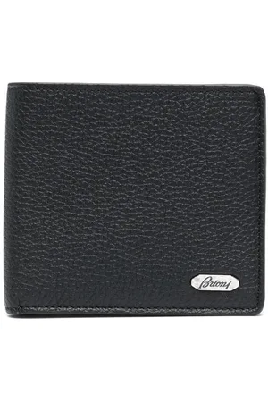 BRIONI Læderpung med logoplade