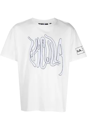 HACULLA T-shirt med chenille-logomærke