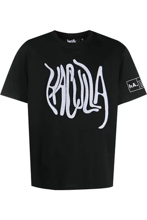HACULLA T-shirt med chenille-logomærke