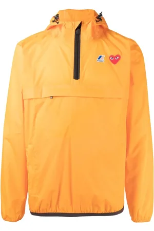 Comme des Garçons X K-Way hættetrøje med kvart lynlås