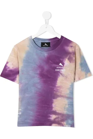MAUNA KEA T-shirt med logo- og batiktryk