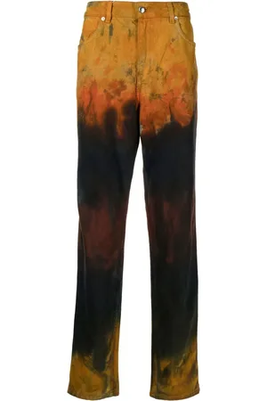 ECKHAUS LATTA Jeans med lige ben og slitageeffekt