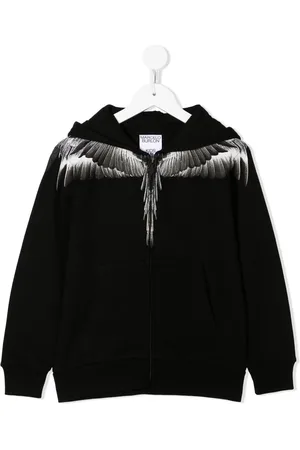 MARCELO BURLON Icon Wings-hættetrøje med lynlås