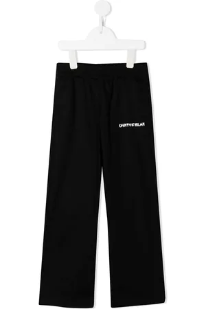 MARCELO BURLON Slip-on bukser med lige ben og Pixel-logo