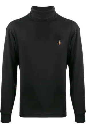 Ralph Lauren Top med rullekrave og lange ærmer