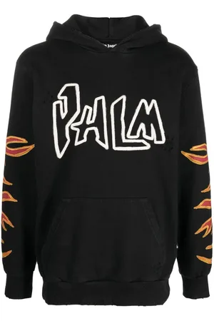 Palm Angels Hættetrøje med flammetryk