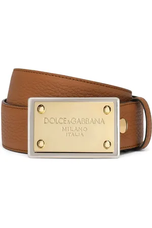 Dolce & Gabbana Læderbælte med spænde