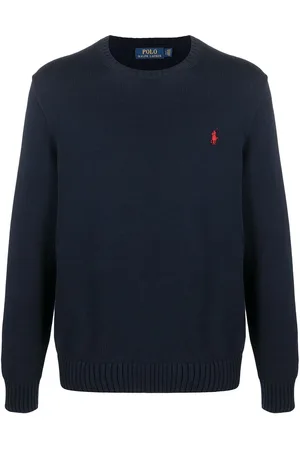 Ralph Lauren Strikket trøje med broderet logo