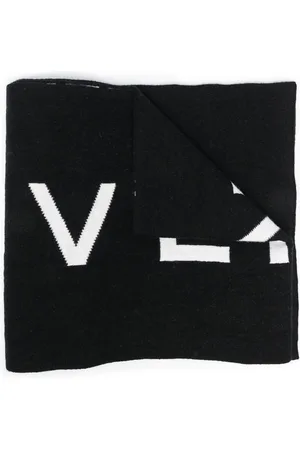 Givenchy Intarsia-strikket tørklæde med logo