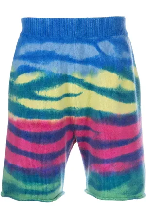 THE ELDER STATESMAN Stribede Frank shorts