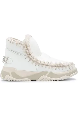 Mou High-top whipstitch sneakers