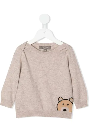 N.PEAL Bear sweater i kashmir