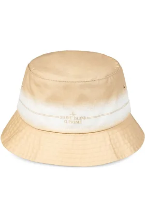 Supreme X Stone Island stribet crusher hat